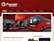 Tablet Screenshot of premierbuscharter.com